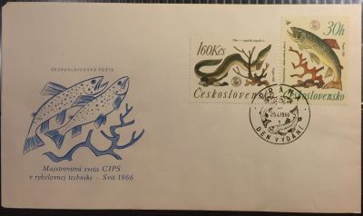 Лот: 15149078. Фото: 1. КПД (FDC) (Чехословакия) - Конверт... Открытки, конверты