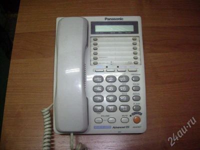Лот: 711577. Фото: 1. Двухлинейный телефон Panasonic... Проводные телефоны