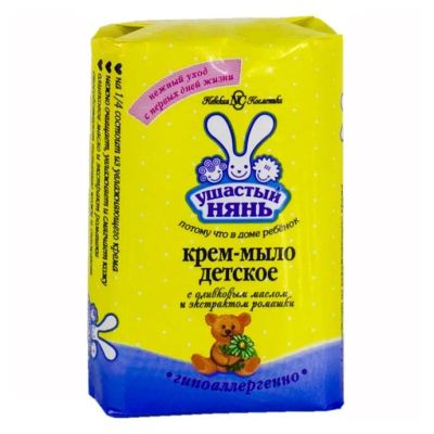 Лот: 23730786. Фото: 1. Ушастый Нянь крем-мыло Оливковое... Лекарства