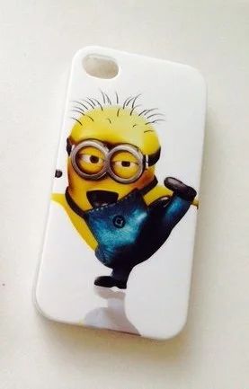 Лот: 3584624. Фото: 1. Чехол на Iphone 4/4s Миньон №2. Чехлы, бамперы