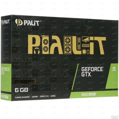 Лот: 17676688. Фото: 1. Видеокарта Palit GeForce GTX 1660... Видеокарты