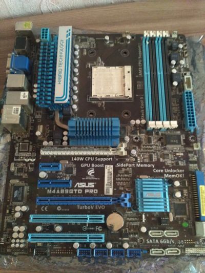 Лот: 15939916. Фото: 1. Материнская плата ASUS M4A89GTD... Материнские платы