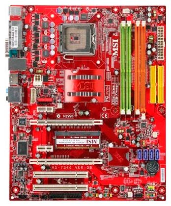 Лот: 3550632. Фото: 1. MSI P6N SLI+охлождение. Материнские платы