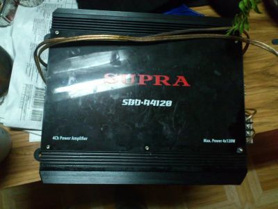 Лот: 6850365. Фото: 1. Уселитель SUPRA SBD-A4120 неисправен... Усилители