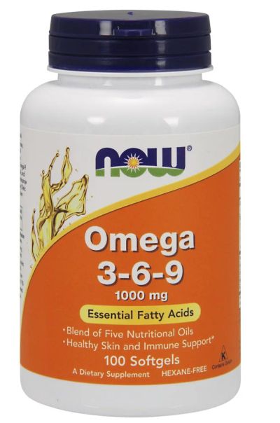 Лот: 9030429. Фото: 1. NOW Omega 3-6-9 1000 мг 250 капсул. Спортивное питание, витамины