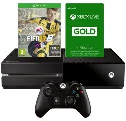Лот: 8725747. Фото: 1. Xbox One 500 ГБ + Fifa17 + Xbox... Игровые приставки, консоли
