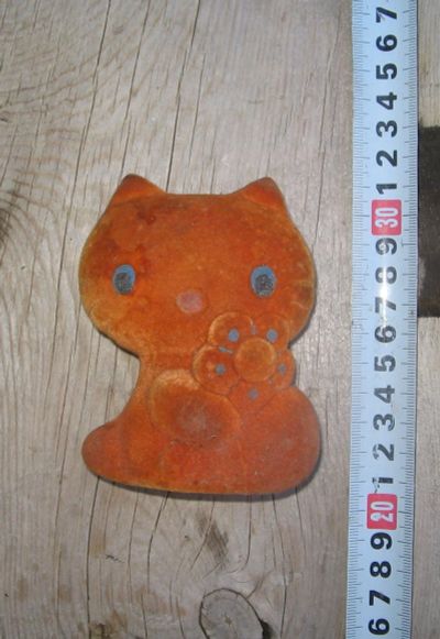 Лот: 16484586. Фото: 1. кошечка ,поролон ,флок,из СССР... Игрушки