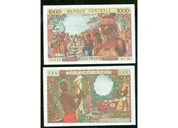 Лот: 18355217. Фото: 1. Габон 1000 франков 1963 ПРЕСС... Африка