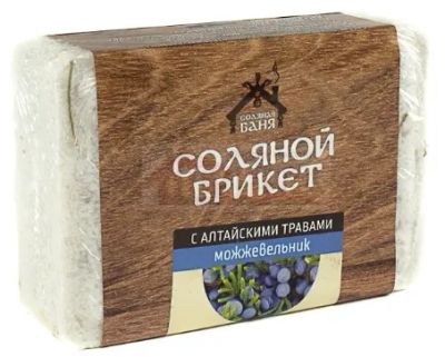 Лот: 20833904. Фото: 1. Соляной брикет с Алтайскими травами... Банные принадлежности