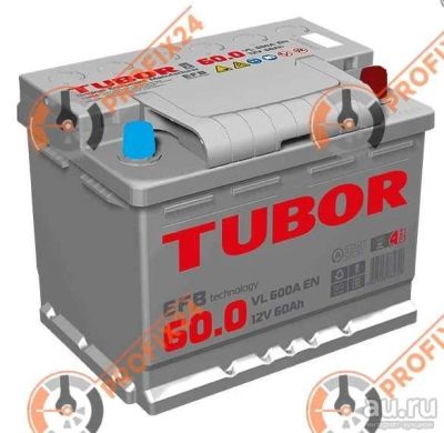 Лот: 13288333. Фото: 1. Аккумулятор TUBOR EFB 60 А/Ч... Аккумуляторы
