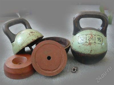 Лот: 423374. Фото: 1. Гири разборные 16/24/32. Штанги, блины