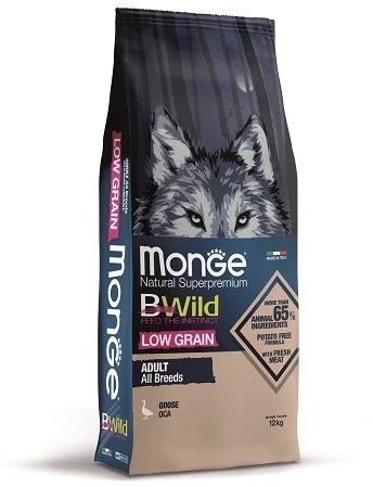 Лот: 18343683. Фото: 1. Monge (Монж) BWild Dog Low Grain... Корма