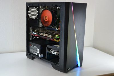 Лот: 16689419. Фото: 1. Игровой компьютер i5 2400s / RX... Компьютеры в сборе