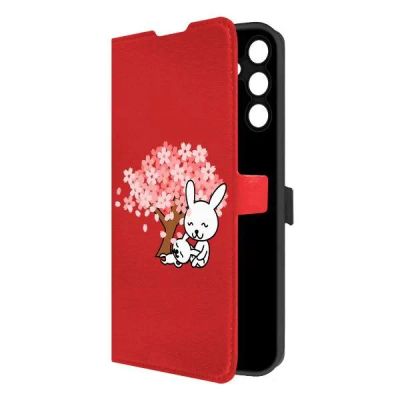 Лот: 25043780. Фото: 1. Чехол Krutoff Eco Book "Кролики... Чехлы, бамперы