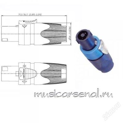 Лот: 3699083. Фото: 1. Neutrik NL4FX Speacon, разъём... Аксессуары