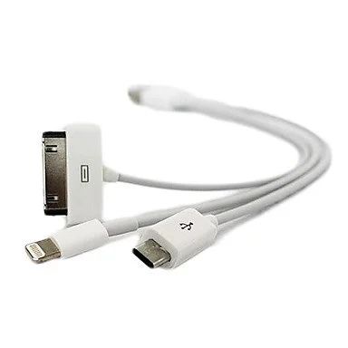 Лот: 8962082. Фото: 1. USB-кабель 3в1 для зарядки iPhone... Дата-кабели, переходники