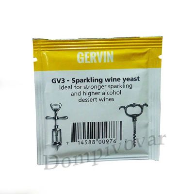 Лот: 13398568. Фото: 1. Винные дрожжи Gervin GV3 Sparkling... Ингредиенты для приготовления напитков