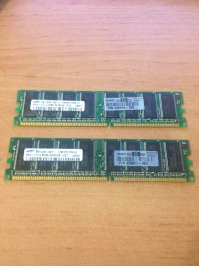 Лот: 4711551. Фото: 1. Samsung DDR 400 [Цена за обе!]. Оперативная память