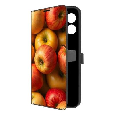 Лот: 25543109. Фото: 1. Чехол Krutoff Eco Book "Яблоки... Чехлы, бамперы