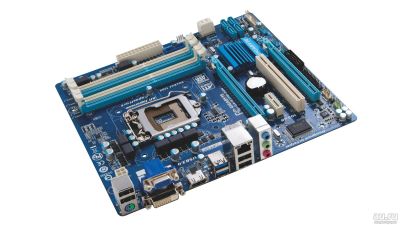 Лот: 13789914. Фото: 1. Gigabyte GA-Z77M-D3H (LGA1155... Материнские платы