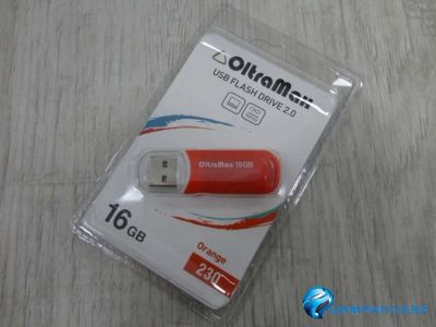 Лот: 13840256. Фото: 1. 16GB накопитель Oltramax 230 оранжевый. USB-флеш карты