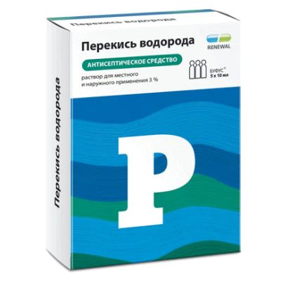 Лот: 23723218. Фото: 1. Перекись водорода Реневал 3% раствор... Лекарства