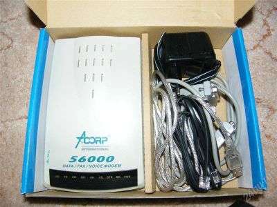 Лот: 1713453. Фото: 1. модем acorp 56000 k внешний. Проводные модемы