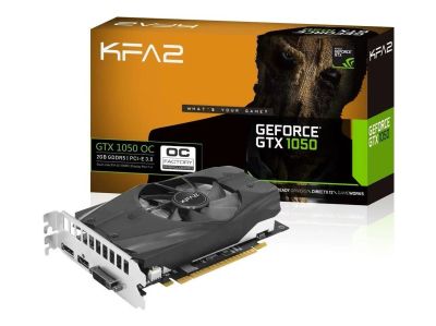 Лот: 16234275. Фото: 1. Видеокарта KFA GeForce GTX1050... Видеокарты