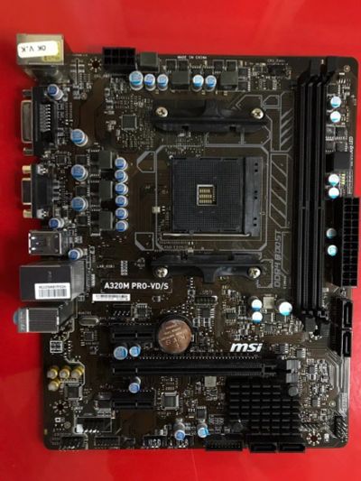 Лот: 12594648. Фото: 1. Материнская плата MSI A320M PRO-VD... Материнские платы