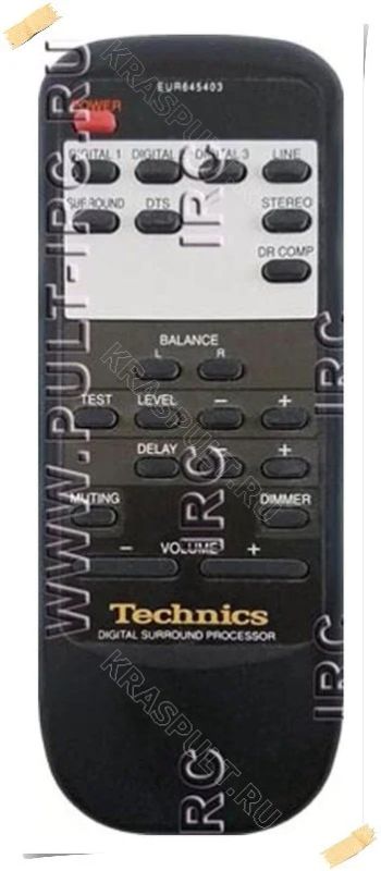 Лот: 16105452. Фото: 1. Пульт TECHNICS EUR645403. Пульты ДУ