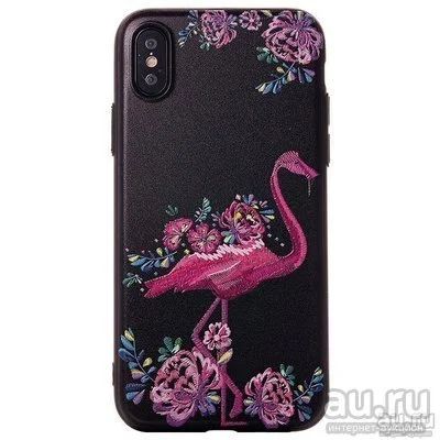 Лот: 12999935. Фото: 1. Чехол iPhone X/ XS Cutepro Embroidery... Чехлы, бамперы
