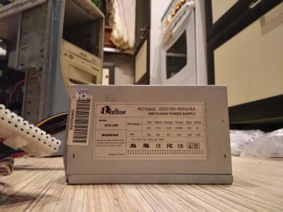 Лот: 10867315. Фото: 1. Блок питания Velton 350W [ATX-350... Корпуса, блоки питания