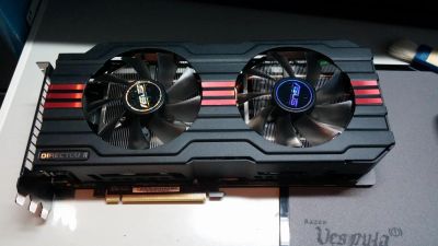 Лот: 4325809. Фото: 1. Видеокарта ASUS Radeon R9 280X. Видеокарты