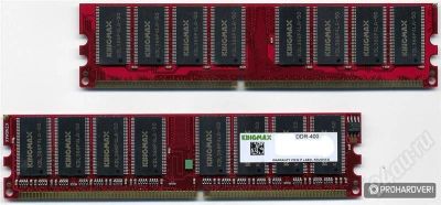 Лот: 581960. Фото: 1. DDR-400 Kingmax 256mb №2. Оперативная память