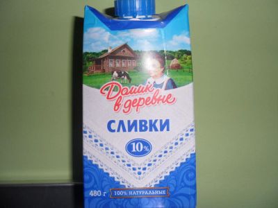 Лот: 6392432. Фото: 1. Сливки 10%. Молоко и молочные продукты