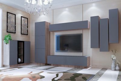Лот: 24655399. Фото: 1. Модульный гарнитур Hoff MD Color. Гостиные, стенки, горки
