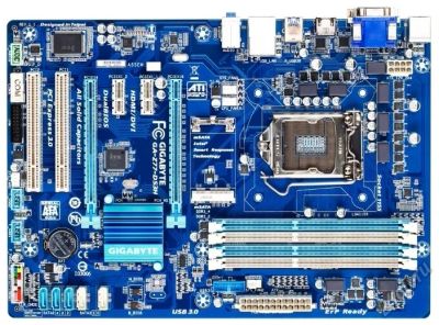 Лот: 5827845. Фото: 1. Материнсая плата gigababyte Z77-DS3H... Материнские платы