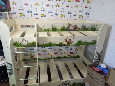 Лот: 14454445. Фото: 1. Кровать двухъярусная. Детские кровати и кроватки