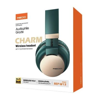 Лот: 22147539. Фото: 1. BT Гарнитура RECCI REP-W13 CHARM... Наушники, гарнитуры