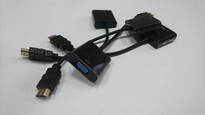 Лот: 16947238. Фото: 1. Hdmi2Vga hdmi to vga, цена за... Шлейфы, кабели, переходники