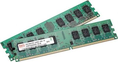 Лот: 10061560. Фото: 1. Hynix 2Gb*2 800MHz HYMP125U64CP8-S5... Оперативная память