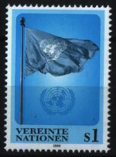 Лот: 7729560. Фото: 1. ООН 1996г флаг чистая. Марки