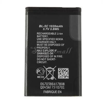 Лот: 4776656. Фото: 1. Li-ion аккумулятор BL-5C. 3,7V... Аккумуляторы