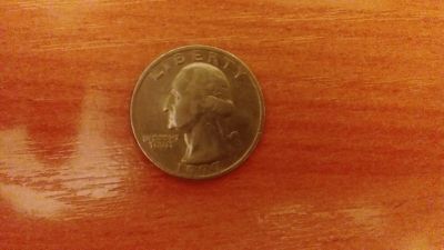 Лот: 8961349. Фото: 1. quarter dollar 1977 liberty перевертыш. Америка