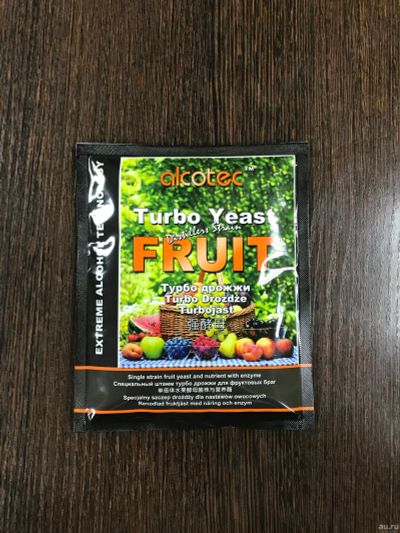 Лот: 12791590. Фото: 1. Турбо дрожжи "Alcotec Fruit". Другое (продукты)