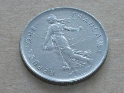 Лот: 8584843. Фото: 1. Монета 5 франк пять Франция 1971... Европа