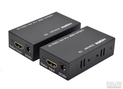 Лот: 13505268. Фото: 1. 60м Активный HDMI удлинитель по... Шлейфы, кабели, переходники
