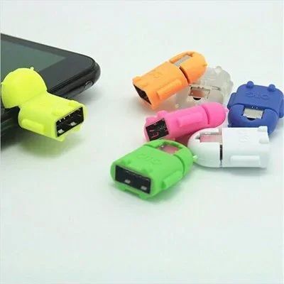 Лот: 6215210. Фото: 1. Микро переходник OTG USB microusb... Дата-кабели, переходники