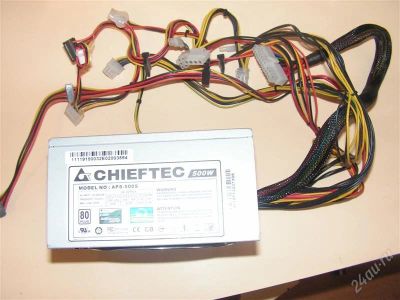 Лот: 2834615. Фото: 1. Блок питания CHIEFTEC APS-500S. Корпуса, блоки питания