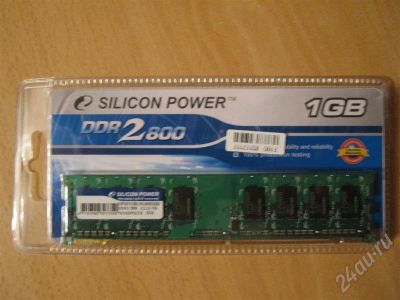Лот: 673599. Фото: 1. память silicon power 1gb ddr2... Оперативная память